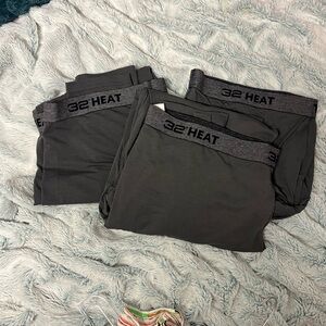 32 Degrees Men's Gray thermal pants
